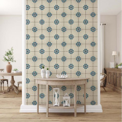 Tapet Vintage Tiles Pattern, VLAdiLA - Img 3