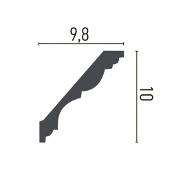 Cornisa poliuretan P802 - 10x9.8x200 cm - Img 2