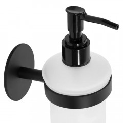 Dozator sapun lichid Rea 322217A finisaj alb - negru - Img 1