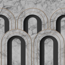 Fototapet, 3D Arch Deco, Marble, Rebel Walls - Img 2