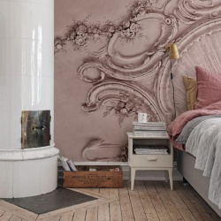 Fototapet, 3D Stucco Gloria, Dusty Pink, Rebel Walls