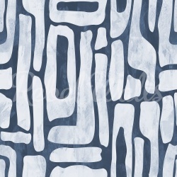 Fototapet, Aesthetic Shapes, Blue, Rebel Walls - Img 2
