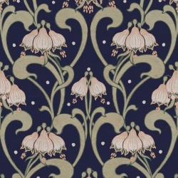 Fototapet, Art Nouveau Flower, Blue, Rebel Walls - Img 2