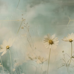 Fototapet Artistic Vegetal Marguerite Rêve VM200