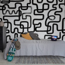 Fototapet, Artzy Lines, Graphite, Rebel Walls
