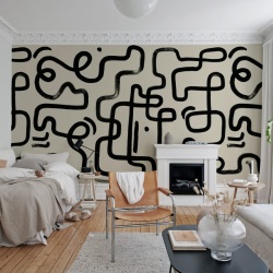 Fototapet, Artzy Path, Beige, Rebel Walls