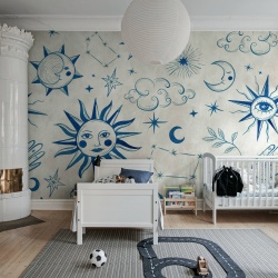Fototapet, Astrology, Blue, Rebel Walls