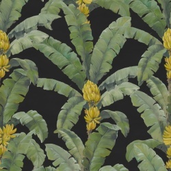 Fototapet, Banana Leaf, Black, Rebel Walls - Img 2