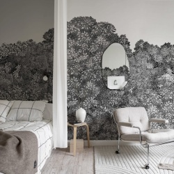 Fototapet, Belle Buisson, Black, Rebel Walls