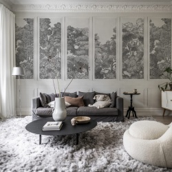 Fototapet, Bellewood Panels, Graphite, Rebel Walls