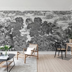 Fototapet, Bellewood under the Moon, Graphite, Rebel Walls