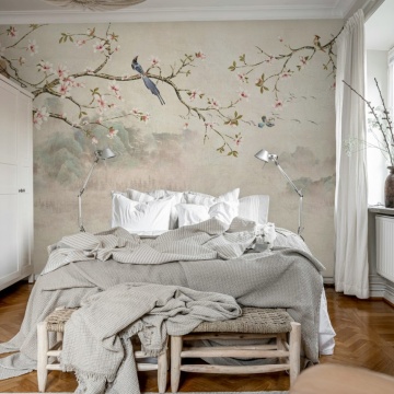 Fototapet, Bird Tree, Pastel, Rebel Walls - Img 3