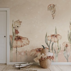 Fototapet, Bloomy Fields of Marion, Pink, Rebel Walls - Img 5