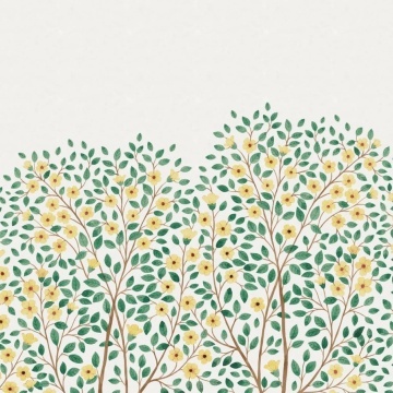 Fototapet, Blossom Tree, Yellow, Rebel Walls - Img 2