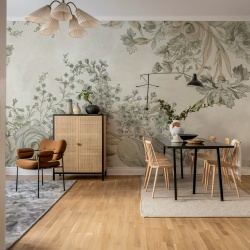 Fototapet, Bold Floral, Beige, Rebel Walls