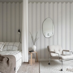 Fototapet, Border Stripe, Gray, Rebel Walls