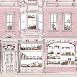 Fototapet, Candyshop, Pink, Rebel Walls - Img 2
