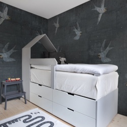 Fototapet, Concrete Art, Night Swallow, Rebel Walls - Img 4