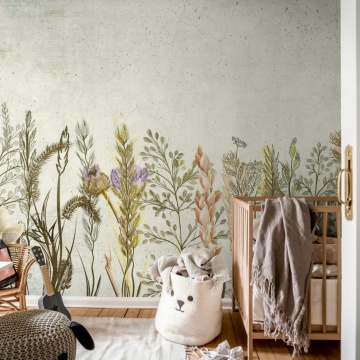Fototapet, Concrete Meadow, Pastel, Rebel Walls - Img 3