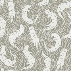 Fototapet, Cute Otters, Beige, Rebel Walls - Img 2