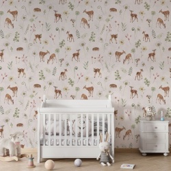 Fototapet Dancing Deer - White, Kikki Belle - Img 3