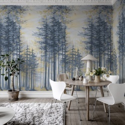 Fototapet, Daybreak, Blue, Rebel Walls
