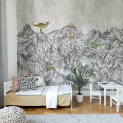 Fototapet, Dinosaur Mountain, Rebel Walls