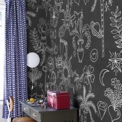 Fototapet, Doodle, Black, Rebel Walls - Img 7