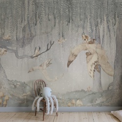Fototapet, Dream Forest Boy, Blue Gray, Rebel Walls - Img 3