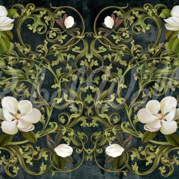Fototapet, Fabulous Flowers, Green, Rebel Walls - Img 2