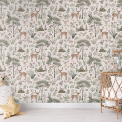 Fototapet Fantastic Forest - White, Kikki Belle - Img 4