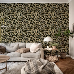 Fototapet, Floral Opulence, Black, Rebel Walls