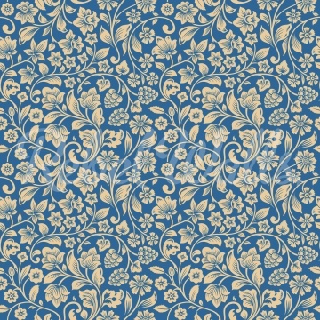 Fototapet, Floral Opulence, Blue, Rebel Walls - Img 2