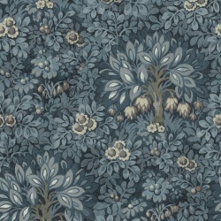 Fototapet, Flower Tree, Blue, Rebel Walls - Img 2