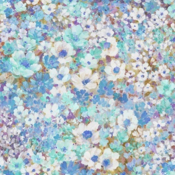 Fototapet, Flowerhaze, Blue, Rebel Walls - Img 2