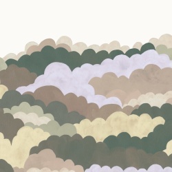 Fototapet, Fun Clouds, Green, Rebel Walls - Img 2