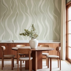 Fototapet, Gentle Lines, Green, Rebel Walls