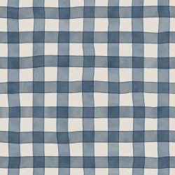 Fototapet, Gingham, Blue, Rebel Walls - Img 2