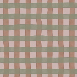Fototapet, Gingham, Pink, Rebel Walls - Img 2