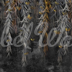 Fototapet, Golden Butterflies, Night, Rebel Walls - Img 6