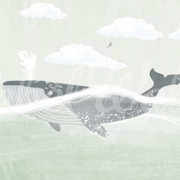 Fototapet, Happy Whale, Rebel Walls - Img 2