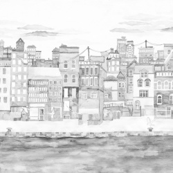Fototapet, Harbour, Gray, Rebel Walls - Img 2