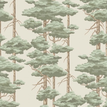 Fototapet, Highland Pines, Light Green, Rebel Walls - Img 2