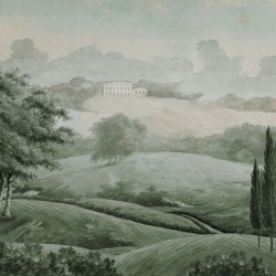 Fototapet, Hilltop House, Green, Rebel Walls - Img 2
