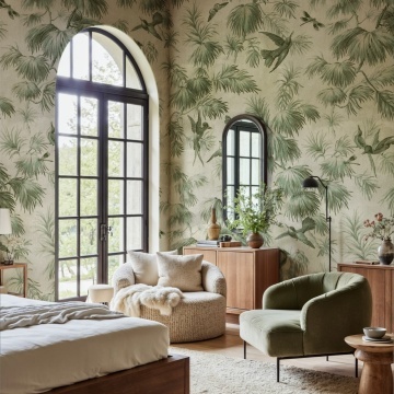 Fototapet, Humming Harmony, Green, Rebel Walls - Img 3