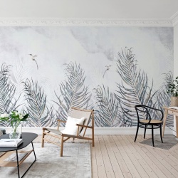 Fototapet, Hummingbird Leafs, Rebel Walls