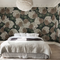 Fototapet, Hydrangea, Midnight, Rebel Walls