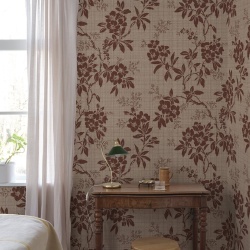 Fototapet lavabil, Vera, Burgundy, Sandberg