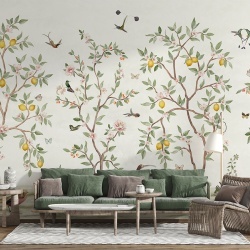 Fototapet Lemon Tree Chinoiserie - White, Sir Edward - Img 4