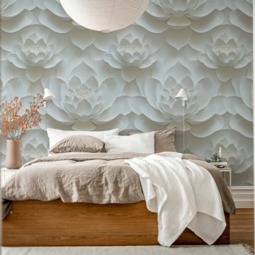 Fototapet, Lotus Dream, White, Rebel Walls - Img 3